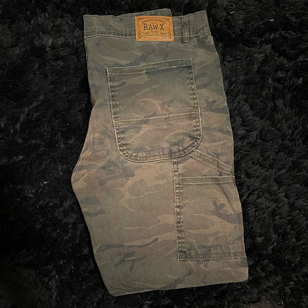 Raw X Carpenter Camo Double Knee Pants
